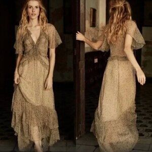 DOEN Antoinette Silk Chamomile Garden Blooms Dress M